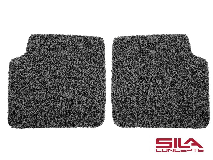 FIAT 500 Floor Mats + Cargo Mat - All Weather Rubber - Coiled PVC